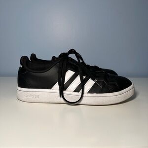 Adidas Black and White Superstar Sneakers